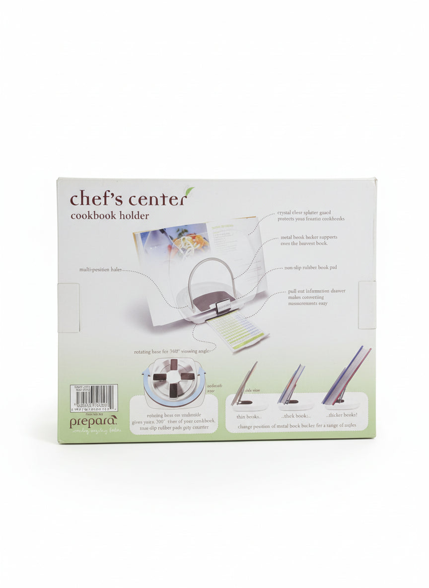 Prepara Chef's Center Cookbook Holder-Like New-Open Box