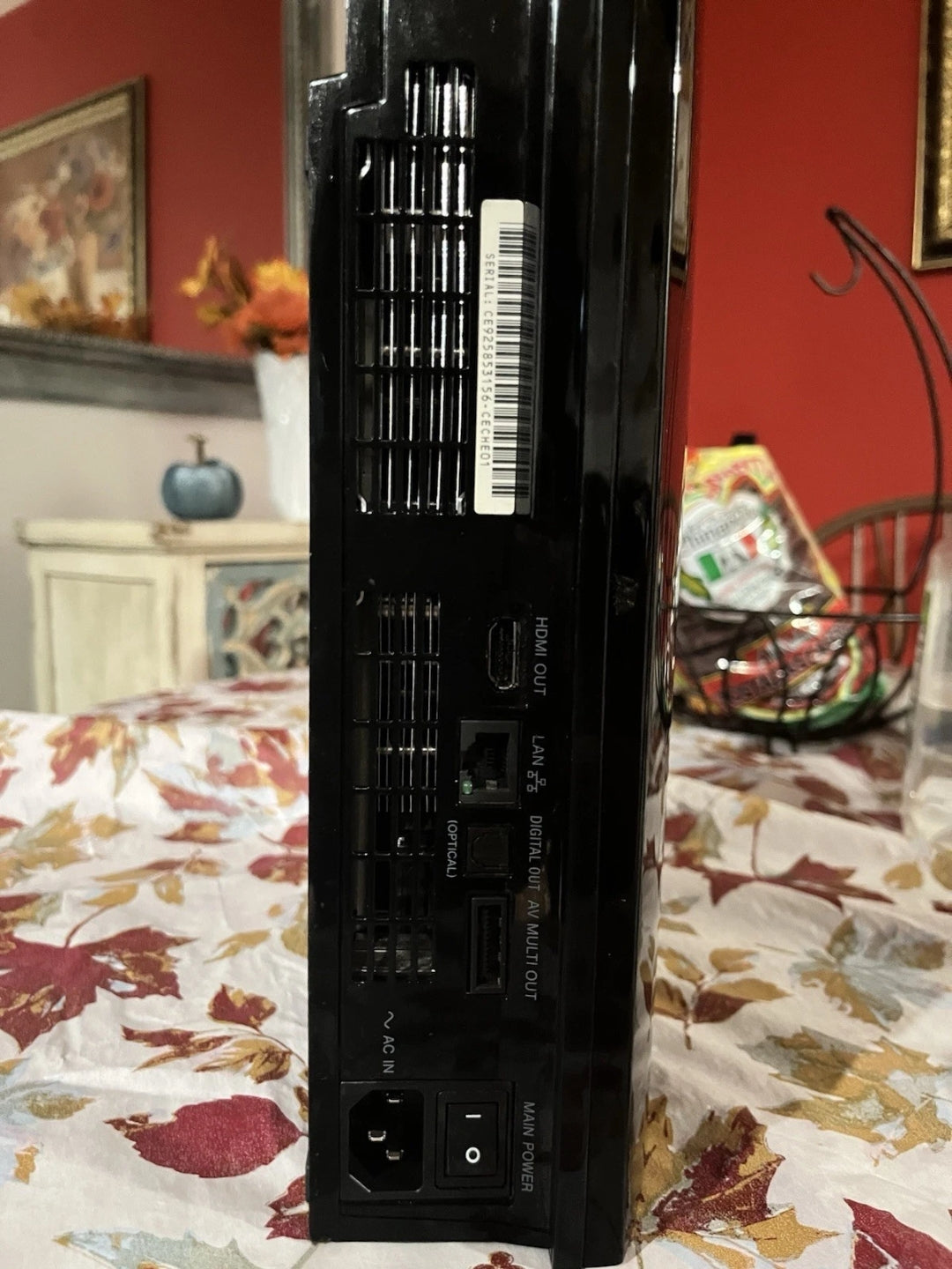 Sony PlayStation 3 Fat PS3 Ceche01 Backwards compatible 80GB black-Used