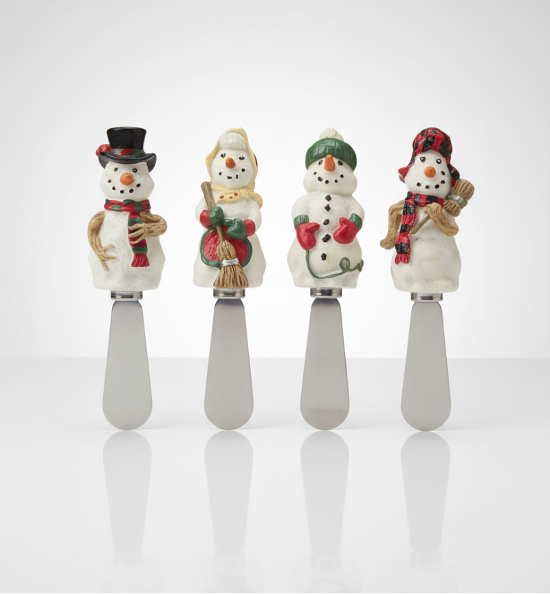Boston Warehouse Snowman Spreader Set-New
